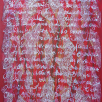 Errance - 100 x 73 cm - collages et acrylique