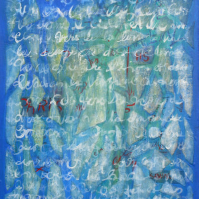 Open the Eyes - 120 x 100 cm - collages et acrylique