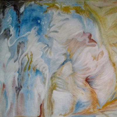 Abstraction  - 40 x 40 cm - tempera