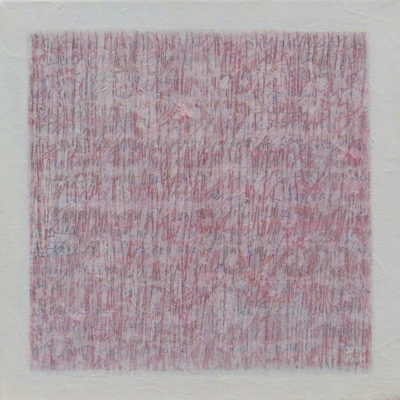 Les Fils du temps 1 - 30 x 30 cm - acrylique, encre et collage