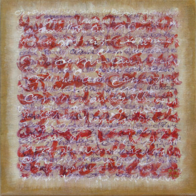 Les Fils du temps 3 - 30 x 30 cm - acrylique et encre