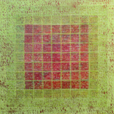 Métamorphose III - 100 x 100 cm - acrylique & collage